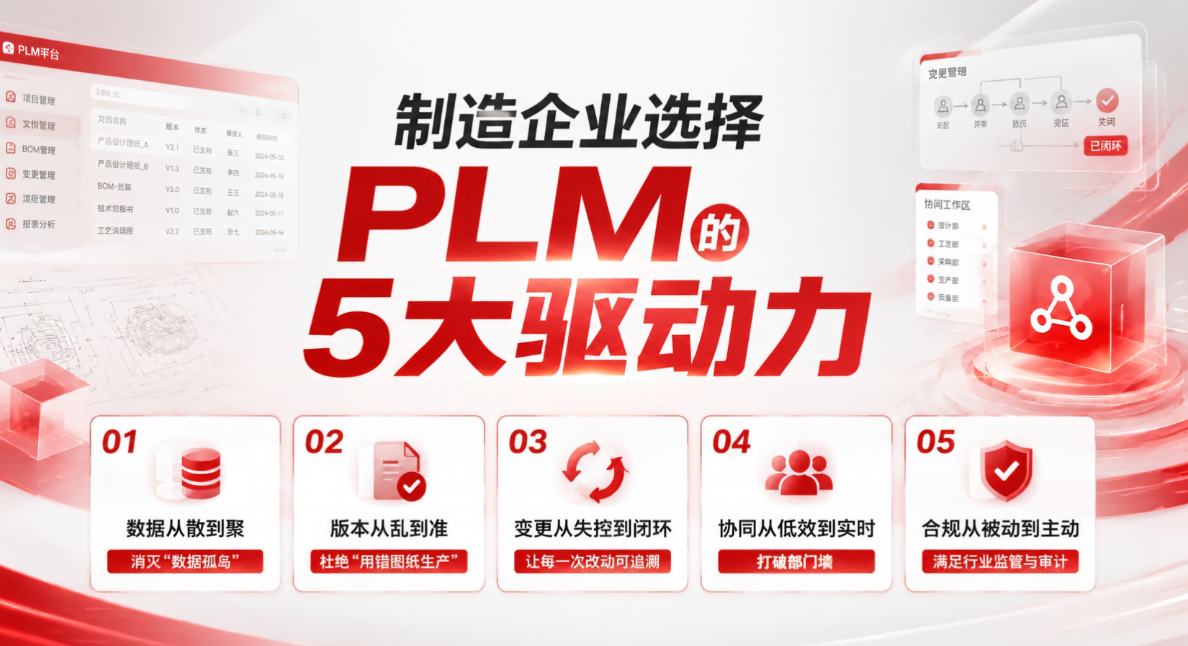 制造企业选择PLM的5大原因