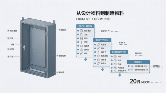 从设计物料BOM到制造物料BOM